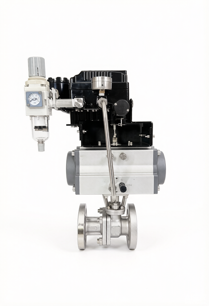 Pneumatic O-Type Ball Control Valve