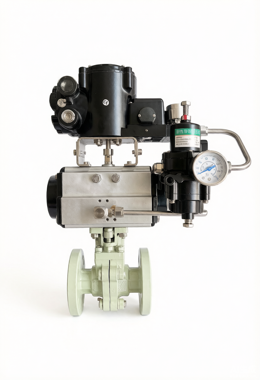 Pneumatic PTFE-Lined Control Ball Valve