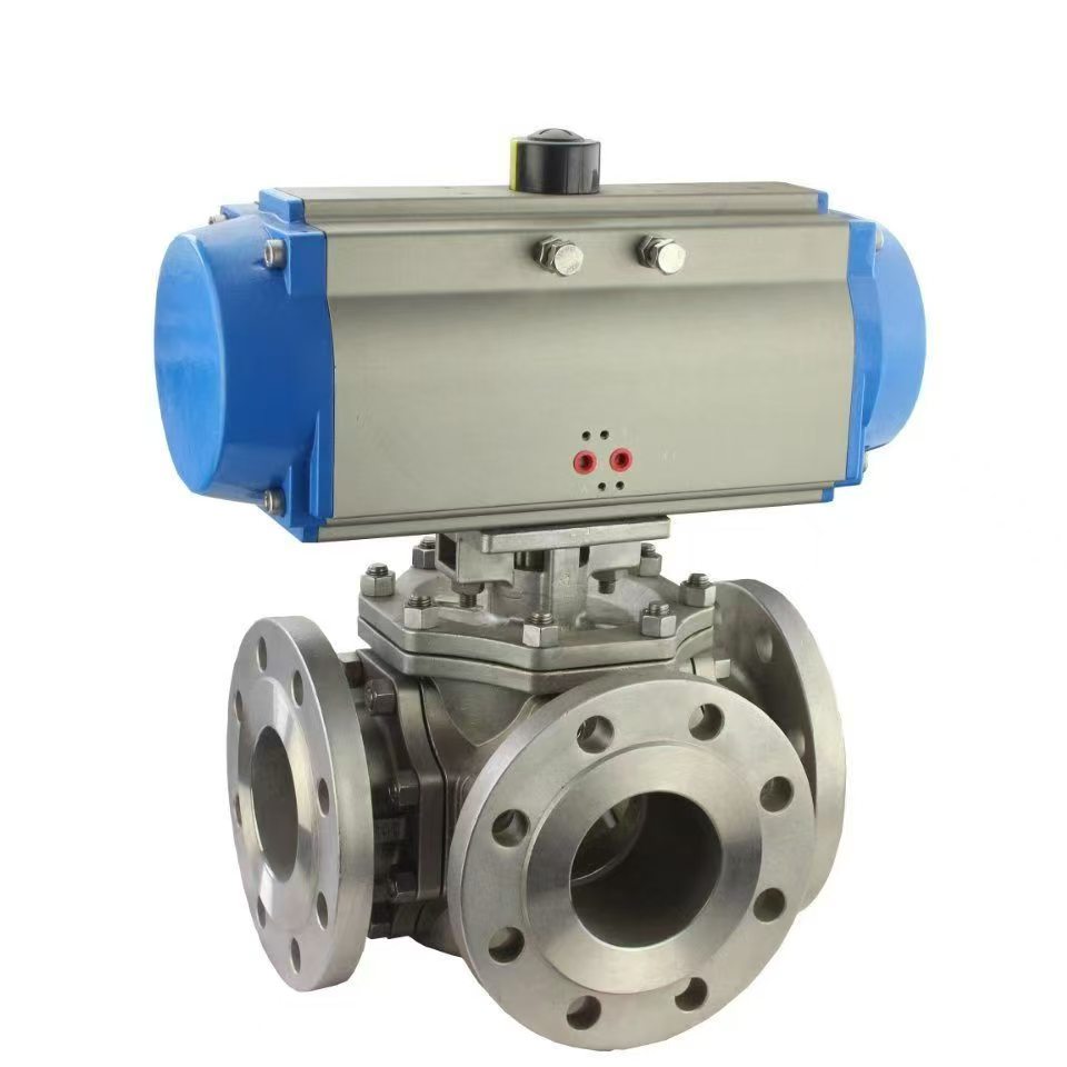 Pneumatic Three-Way Ball Valve