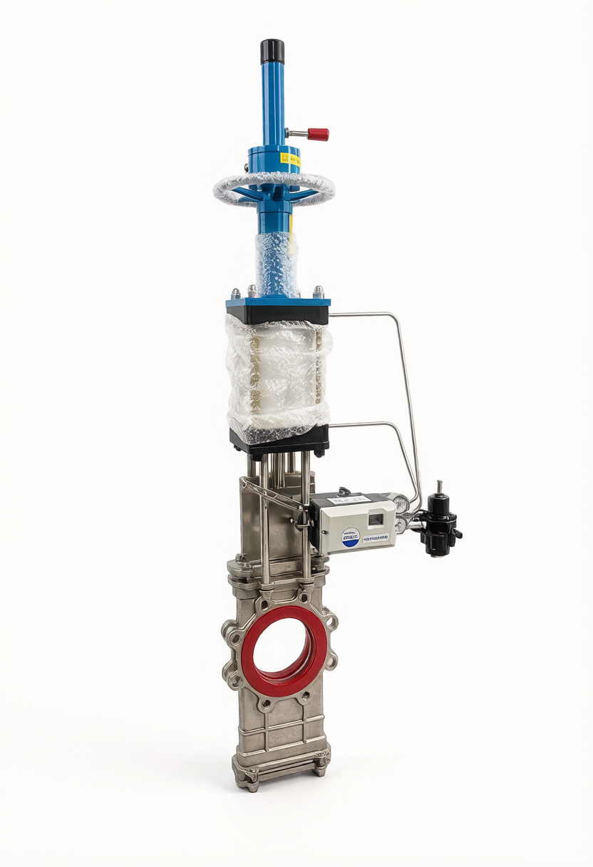 Pneumatic Through-Type Knife Gate Valve